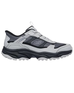 Skechers Heren Viking AT Suede Wandelschoenen (Grijs/Zwart)