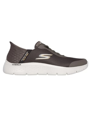 Skechers Heren Go Walk Hands Up Slip-on Trainers (Bruin)