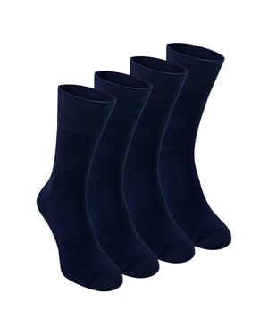 4 Paar Heren Bamboe Sensorische Sokken - Zachte Naadloze Comfort Sokken voor de Hele Dag