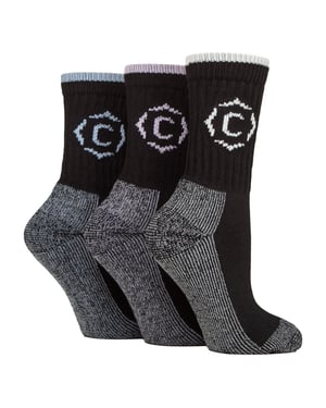 Dames Stevige Duurzame Gevoerde Wand socks met Verstevigde Hak en Teen