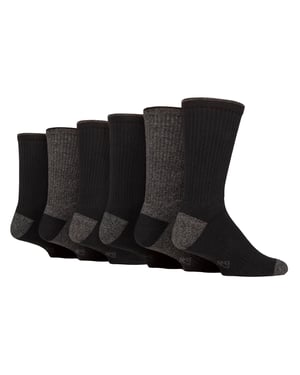 6 Paar Waterafstotende Middelzware Heren Outdoorsokken voor Wandelen & Hiken