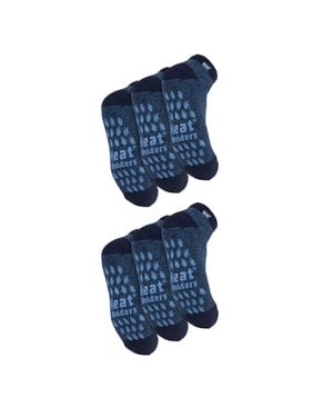 6 Paar Heren 2.3 TOG Antislip Lage Enkel Thermische Slippersokken