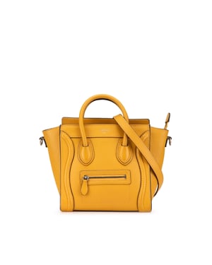 Nano Luggage Totebag Gele Leren