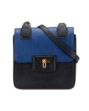 Crossbody Twee Kleurige Flap Tas