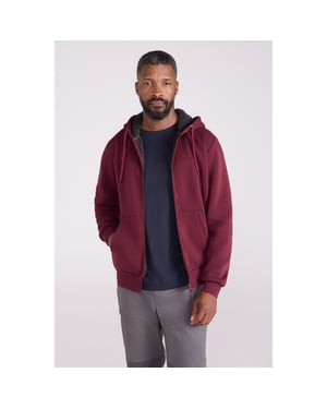 Mountain Warehouse Heren Dalton Borg gevoerde Full Zip Hoodie (Bourgondië)