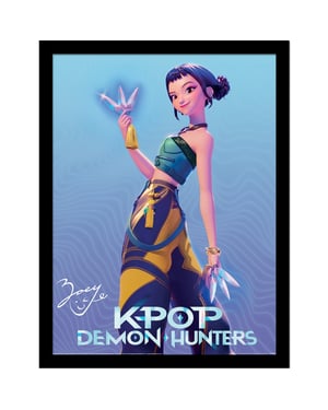 K-Pop Demon Hunters Zoey Ingelijste Poster (Veelkleurig)