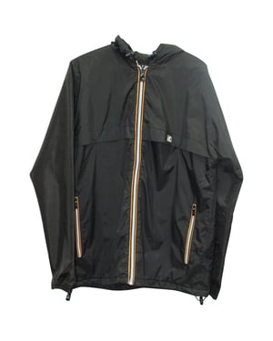 APC x KWay Windbreaker Jas in Zwart Nylon