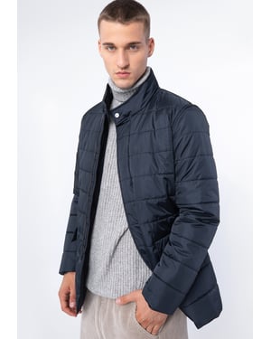 Wittchen Heren Marineblauwe Gewatteerde Nylon Jas
