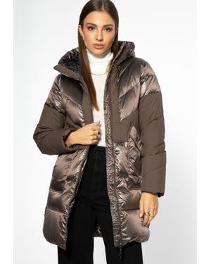Wittchen Dames Donsjas met Capuchon, Beige