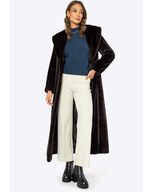 Wittchen Dames Imitatiebontjas Klassiek Donkerbruin Polyester