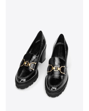 Wittchen Dames Patent Leather Pumps met Gesp Zwart Patent Leather