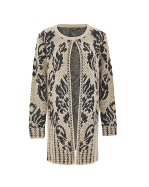 Faina Vest Dames beige/ zwart