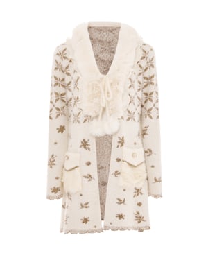 Faina Vest Dames Gebroken wit goud
