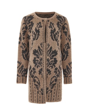 Faina Vest Dames Donker roze zwart