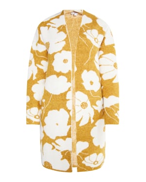 usha Gebreid vest Dames Curry Weiss