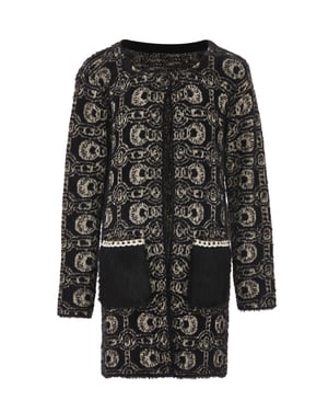 Faina Vest Dames zwart en wit