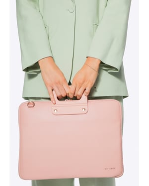 Wittchen Dames 15" Laptoptas in Imitatieleer Roze