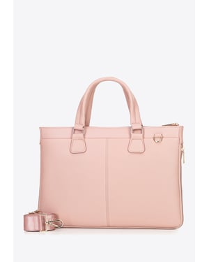 Wittchen Dames 14, 5" Laptoptas in Imitatieleer Roze