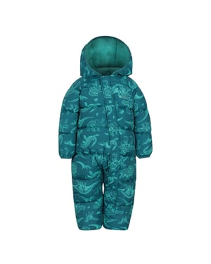 Mountain Warehouse Gevoerd sneeuwpak voor peuters Frosty Clouds (Donker groenblauw)