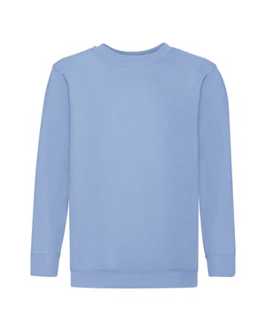 Fruit of the Loom Kinder/Kids Klassiek Sweatshirt met Inzet (Hemelsblauw)