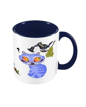 K-Pop Demon Hunters Two Tone Derpy Tiger Mok (Marineblauw/Wit/Blauw)