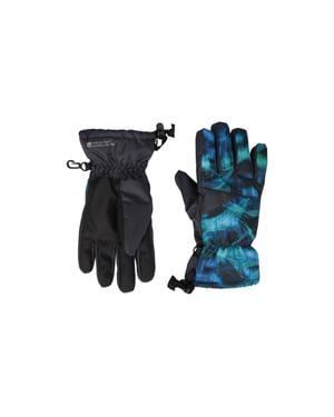 Mountain Warehouse Extreme Waterdichte Skihandschoenen voor Kinderen/Kinderen (Donker groenblauw)