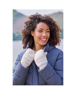 Mountain Warehouse Dames/Dames Isotherm wanten met imitatiebontvoering (Beige)