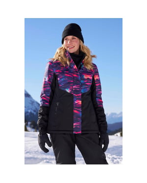 Mountain Warehouse Dames/Dames Dawn II Bedrukte Ski-jas (Donkerpaars)