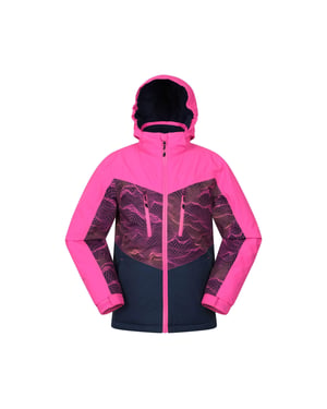 Mountain Warehouse Kinder/Kinder Storm II Extreme Galaxy Ombre Ski Jas (Donkerroze)