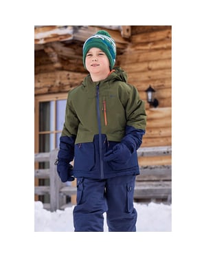 Mountain Warehouse Cosmos waterafstotende ski-jas voor kinderen/Kinderen (Kaki Groen)