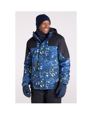 Mountain Warehouse Heren Camo Ski-jas & -broek (Donkerblauw)