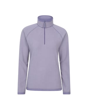 Mountain Warehouse Dames/Dames Montana Half Zip Fleece Top (Donker paars)