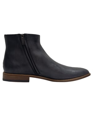 Tod's Amandelneus Gevoerde Enkelbooties in Zwart Leder