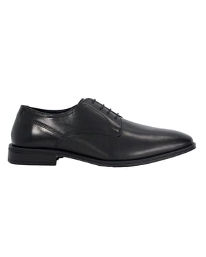 Dune London Heren Leren Formele Schoenen (Zwart)