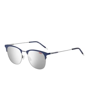 Hugo Boss Heren 1208 0KU0 Gespiegelde Zonnebril (Blauw/zilver)