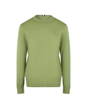 Tommy Hilfiger Heren Faded Crew Neck Sweatshirt (Olijfgroen)