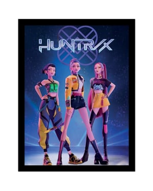 K-Pop Demon Hunters Huntr/X Ingelijste Poster (Veelkleurig)