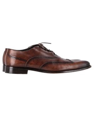 Ermenegildo Zegna Wingtip Oxford Schoenen in Bruin Leer