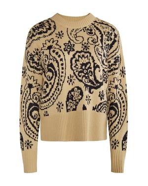 usha Gebreide trui Dames beige