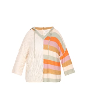 IZIA Plus Size Trui vrouwen beige