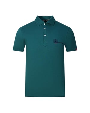 Aquascutum Volwassen Unisex Aldis London Logo Poloshirt (Groen)