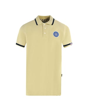 Aquascutum Unisex geborduurd badge poloshirt volwassene Londen (Beige)