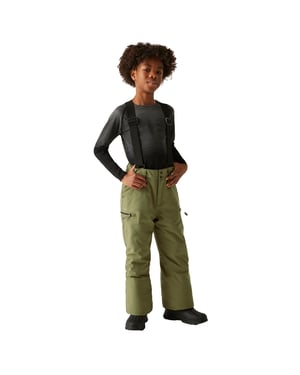 Dare 2B Kinder/Kids Pow II Waterdichte Distressed Skibroek (Martini-olijfje)