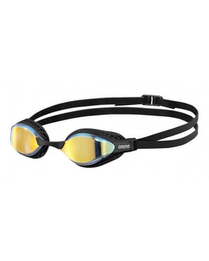 Arena Unisex Airspeed zwembril voor volwassenen (Geel/Koper/Zwart)