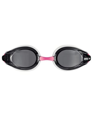 Arena Unisex Tracks Zwembril Volwassenen (Wit/rook/Fuchsia)