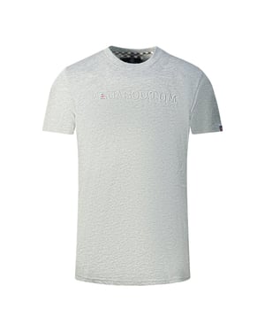 Aquascutum Heren T-shirt met reliëflogo (Grijs)