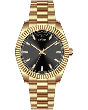 Invicta Specialty 69006 Heren Horloge - Quartz Uurwerk -  met zwarte Wijzerplaat - 40mm