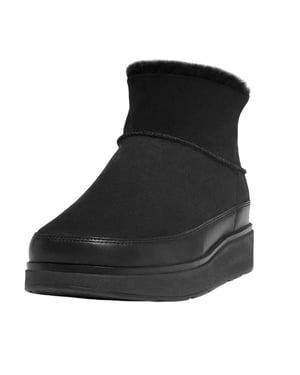 Fit Flop Dames/Dames Gen-FF Ultra Mini Doubleface enkellaarsjes in omgekeerd lam (Zwart)