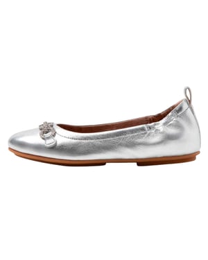 Fit Flop Dames/Dames Allegro Sprankelende Ballerina Flats (Zilver)