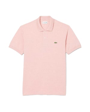 Lacoste Heren L.12.12 Marl Klassiek Poloshirt (Roze)